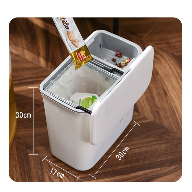 Dry Wet Separation Trash Can Household Kitchen Hanging Kitchen Waste Waste Sorting Bin - Image 2
